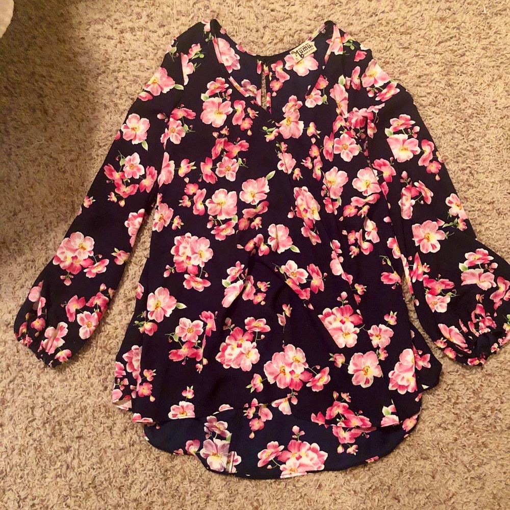 🌸 SHOW ME YOUR MUMU FLORAL TUNIC